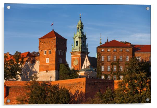 Wawel Castle and Cathedral Tower in Krakow Acrylic by Artur Bogacki