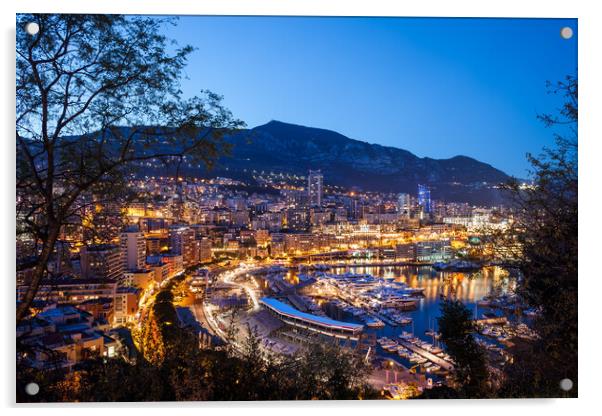 Evening In Monaco Acrylic by Artur Bogacki