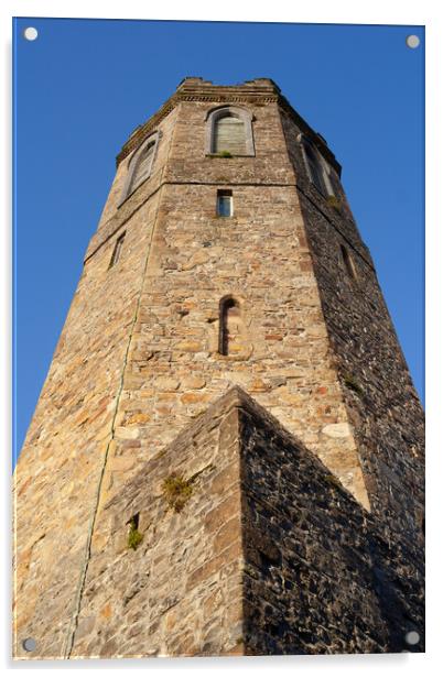 Old St Mary Church Bell Tower in Clonmel, Ireland Acrylic by Artur Bogacki
