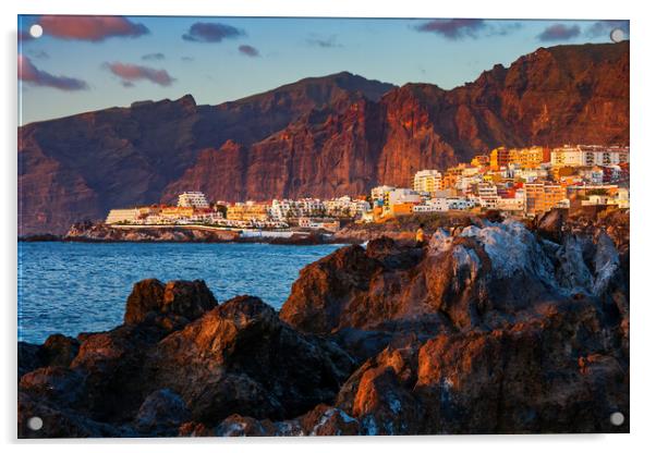 Tenerife Island in Canary Islands at Sunset Acrylic by Artur Bogacki