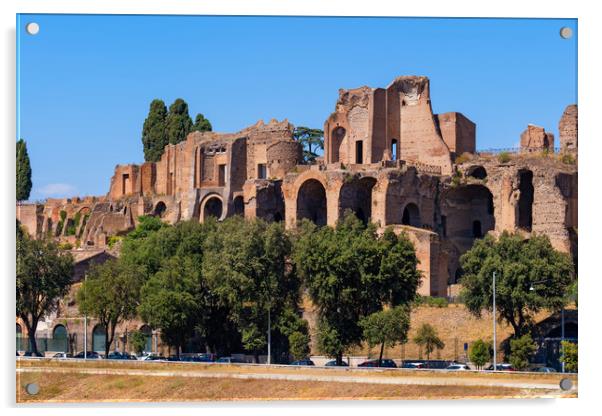 Temple of Apollo Palatinus in Rome Acrylic by Artur Bogacki