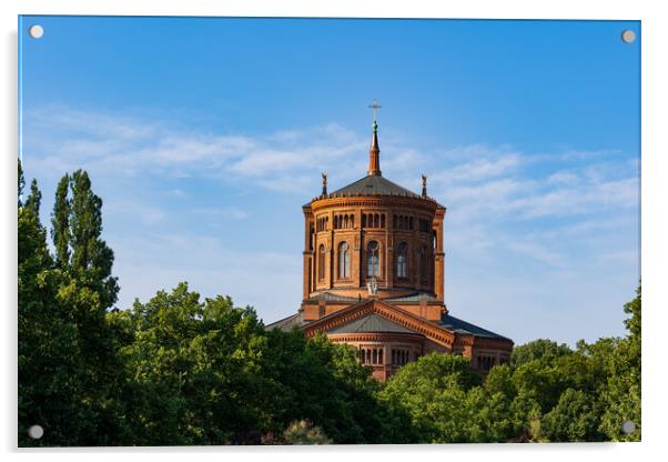 Church St Thomas In Berlin Acrylic by Artur Bogacki