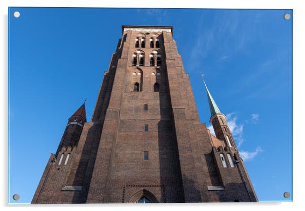 Gothic St Mary Church In Gdansk Acrylic by Artur Bogacki
