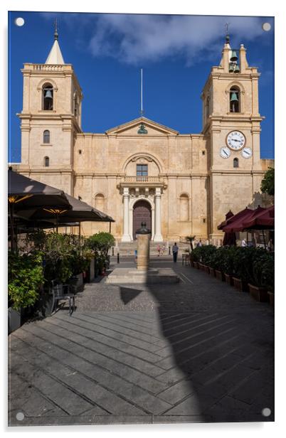 Co-Cathedral of St John in Valletta, Malta Acrylic by Artur Bogacki