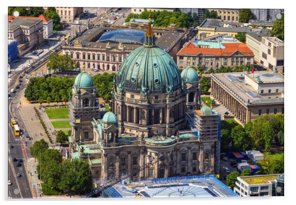 Berlin Cathedral From Above Acrylic by Artur Bogacki