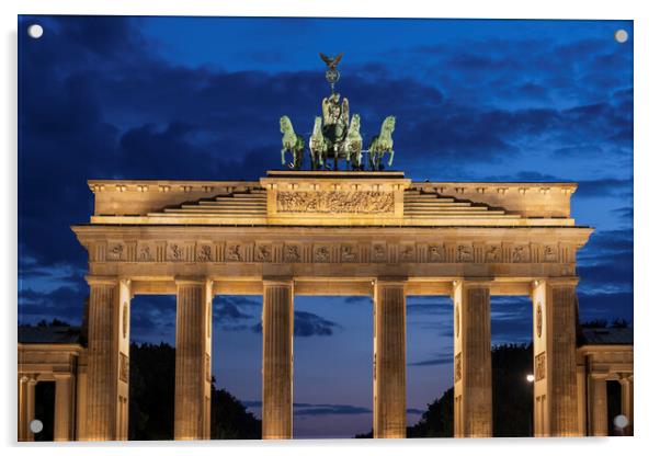 Twilight At The Brandenburg Gate Acrylic by Artur Bogacki