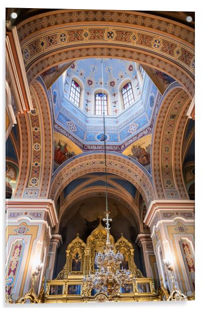 Metropolitan Cathedral of St Mary Magdalene in War Acrylic by Artur Bogacki