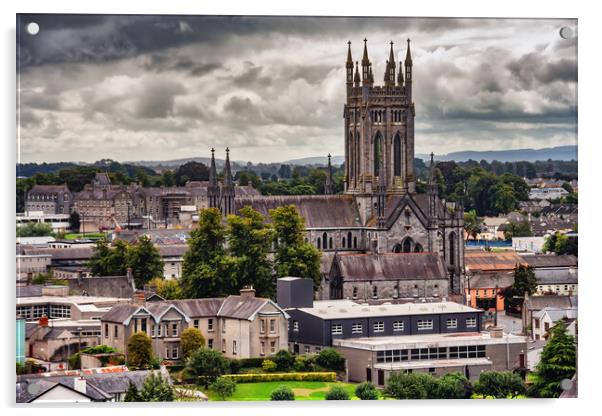 City of Kilkenny in Ireland Acrylic by Artur Bogacki