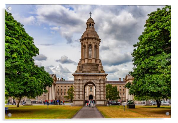 Trinity College in Dublin, Ireland Acrylic by Artur Bogacki