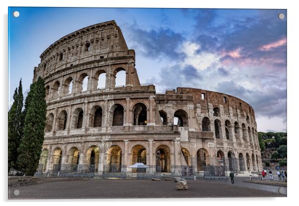 Colosseum In Rome Acrylic by Artur Bogacki