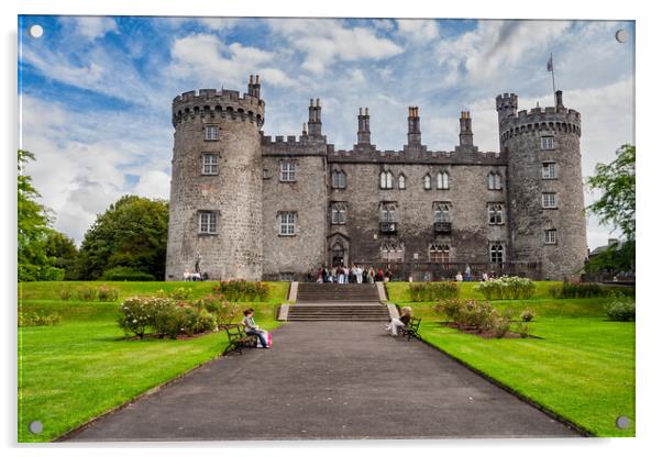 Kilkenny Castle and Garden In Ireland Acrylic by Artur Bogacki
