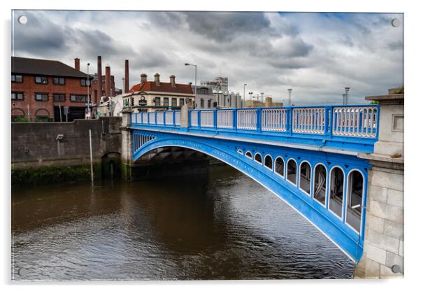 Rory O’More Bridge In Dublin Acrylic by Artur Bogacki