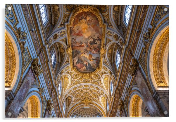 Church of St Louis of the French Ceiling Acrylic by Artur Bogacki