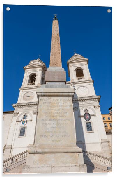 Sallustiano Obelisk In Rome Acrylic by Artur Bogacki