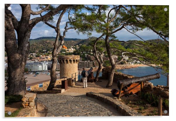 Tossa de Mar from Cap de Tossa Acrylic by Artur Bogacki