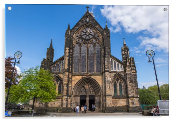 Glasgow Cathedral Gothic Church In Scotland Acrylic by Artur Bogacki