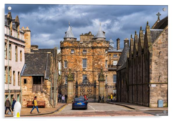 Palace of Holyroodhouse in Edinburgh Acrylic by Artur Bogacki