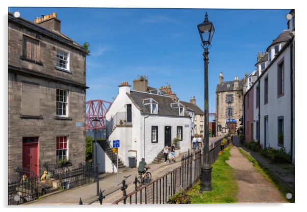 South Queensferry Town In Scotland Acrylic by Artur Bogacki