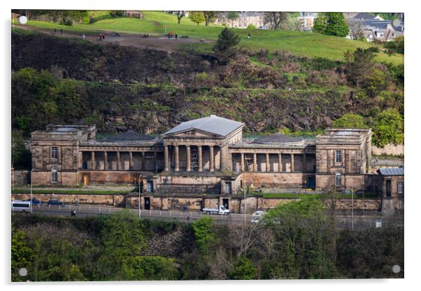 Old Royal High School On Calton Hill In Edinburgh Acrylic by Artur Bogacki