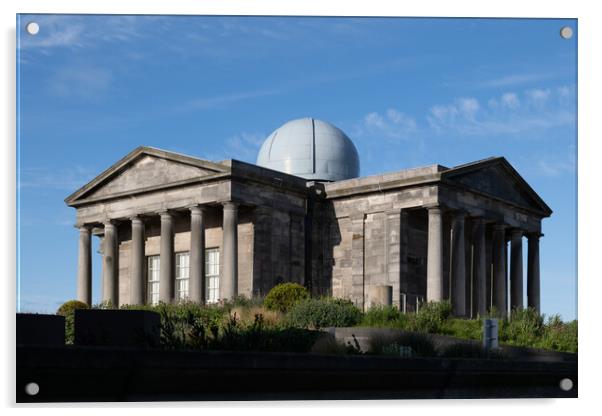 City Observatory On Calton Hill In Edinburgh Acrylic by Artur Bogacki