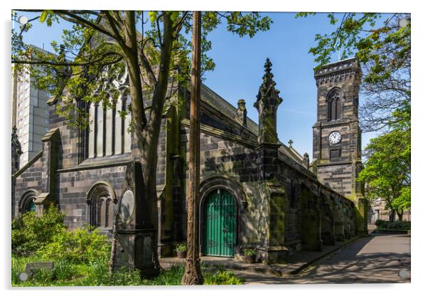 South Leith Parish Church In Edinburgh Acrylic by Artur Bogacki