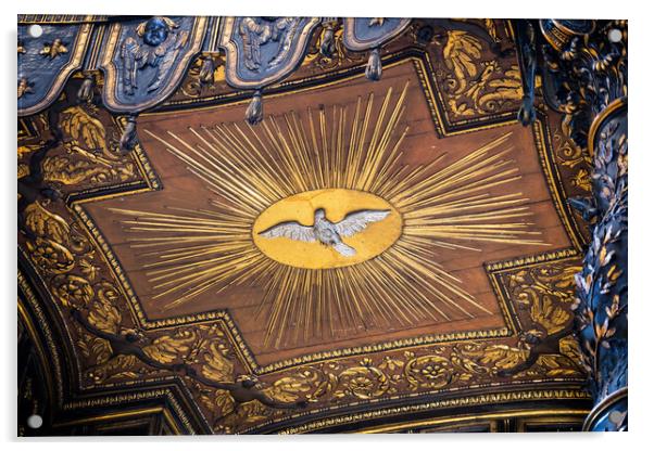 Dove of the Holy Spirit Acrylic by Artur Bogacki