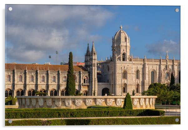 Jeronimos Monastery and Church of Santa Maria de Belem Acrylic by Artur Bogacki