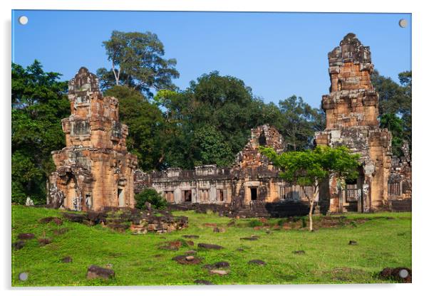 Prasat Suor Prat In Angkor Thom, Cambodia Acrylic by Artur Bogacki