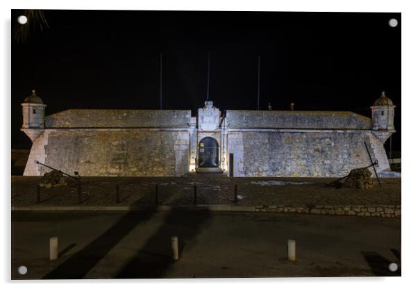 Forte da Ponta da Bandeira fort in Lagos Acrylic by Artur Bogacki