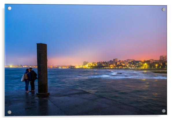 Twilight At Portuguese Riviera Acrylic by Artur Bogacki