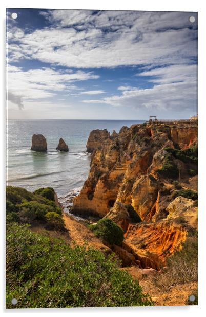 Algarve Coast with Ponta da Piedade in Portugal Acrylic by Artur Bogacki
