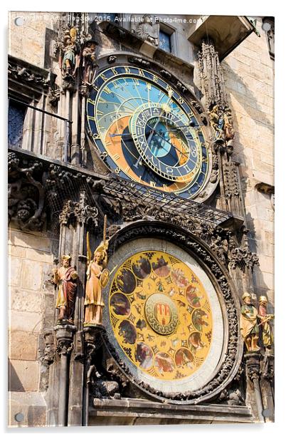 Astronomical Clock in Prague Acrylic by Artur Bogacki