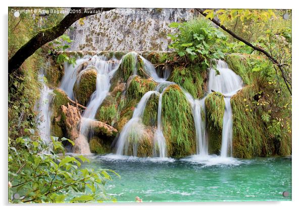 Waterfall in Plitvice Lakes Acrylic by Artur Bogacki