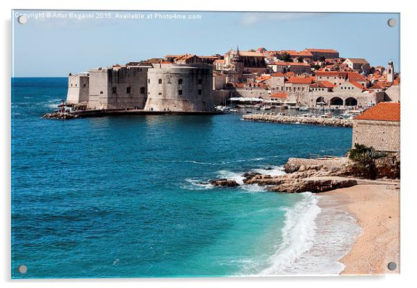 Dubrovnik in Croatia Acrylic by Artur Bogacki