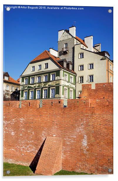 Old Town in Warsaw Acrylic by Artur Bogacki