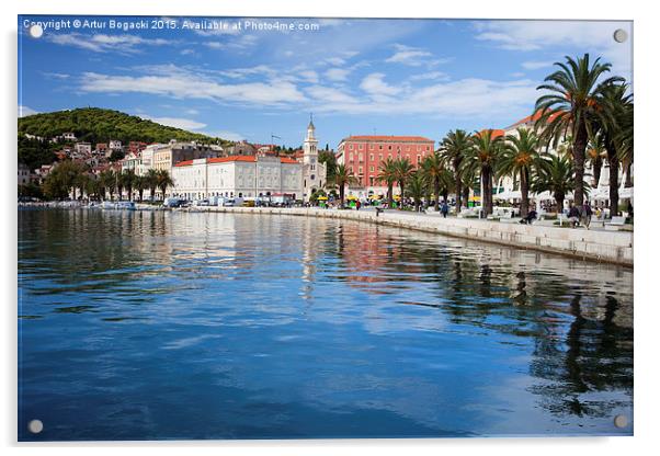 Split in Croatia Acrylic by Artur Bogacki