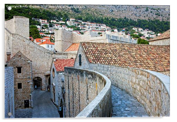 Dubrovnik Old Town Acrylic by Artur Bogacki
