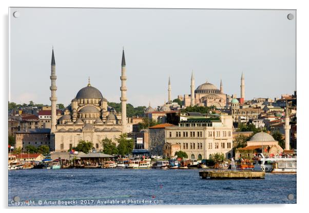 City of Istanbul Acrylic by Artur Bogacki