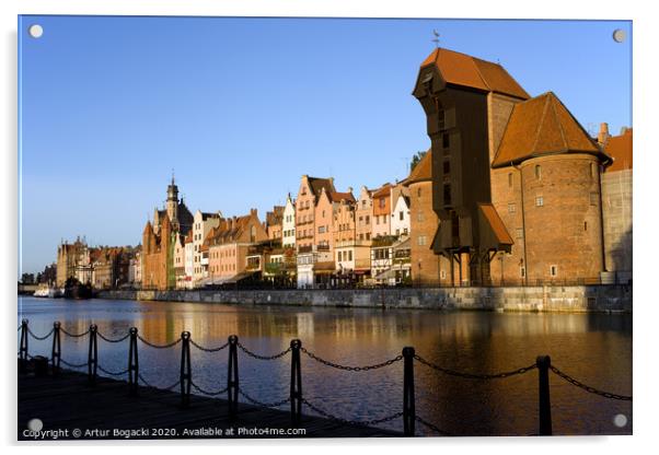 City of Gdansk Acrylic by Artur Bogacki