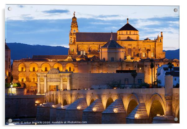 Cathedral Mosque of Cordoba Acrylic by Artur Bogacki