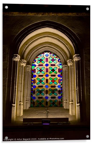 Stained Glass Window in Mezquita Acrylic by Artur Bogacki