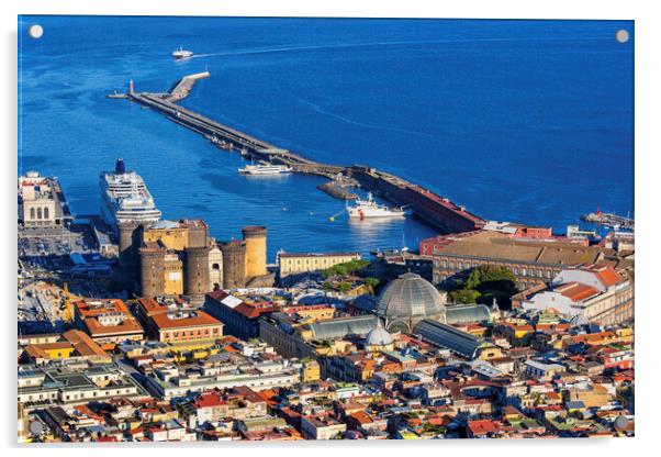 City of Naples in Italy Acrylic by Artur Bogacki