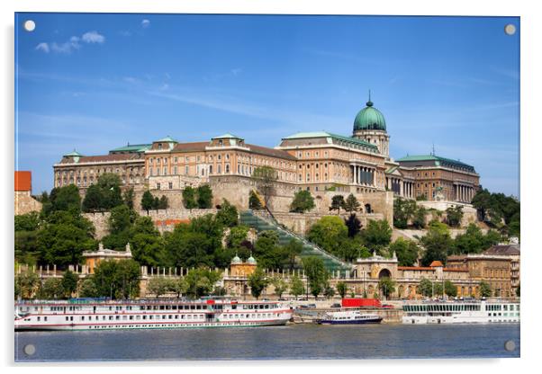 Buda Castle in Budapest Acrylic by Artur Bogacki