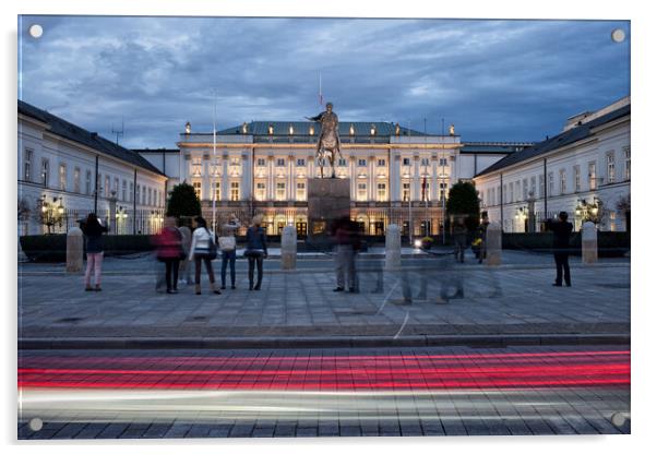 Presidential Palace in Warsaw Acrylic by Artur Bogacki