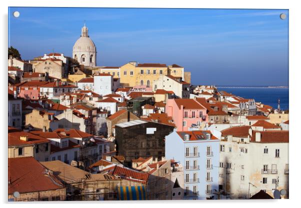 City of Lisbon in Portugal Acrylic by Artur Bogacki