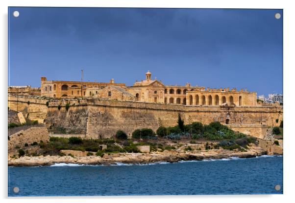 Fort Manoel on Manoel Island in Malta Acrylic by Artur Bogacki