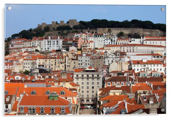 City of Lisbon in Portugal Acrylic by Artur Bogacki