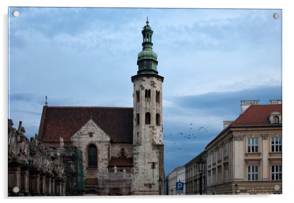 St. Andrew Church in Krakow at Dusk Acrylic by Artur Bogacki