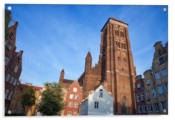 St Mary Church in Gdansk Acrylic by Artur Bogacki
