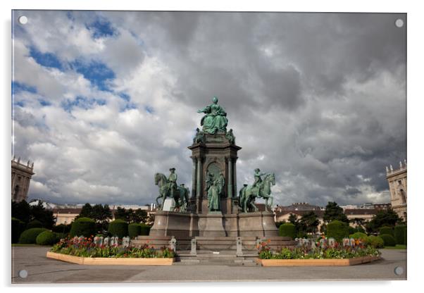 Maria Theresa Monument in Vienna Acrylic by Artur Bogacki
